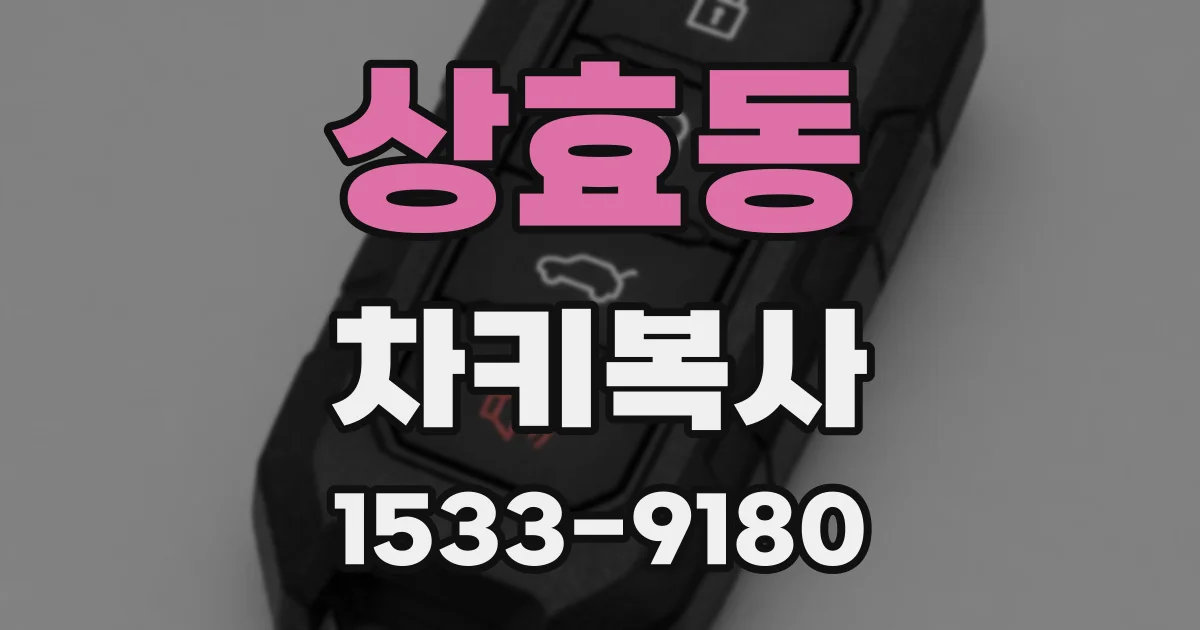 상효동 차키복사