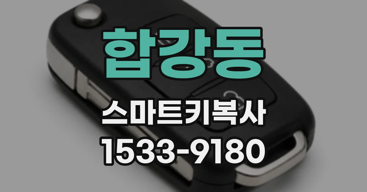 합강동 스마트키복사