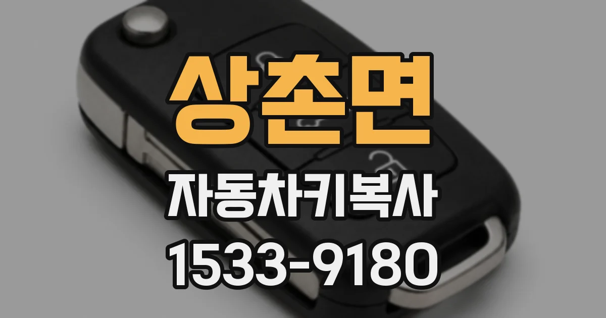 상촌면 자동차키복사