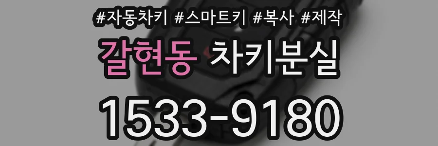 갈현동 차키분실