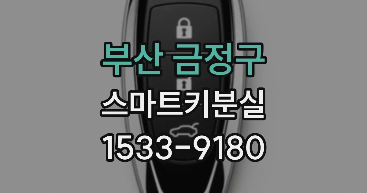 부산 금정구 스마트키분실