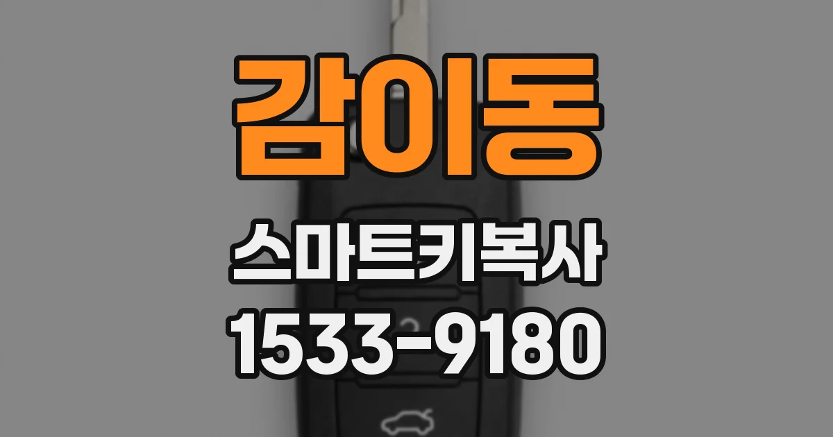 감이동 스마트키복사