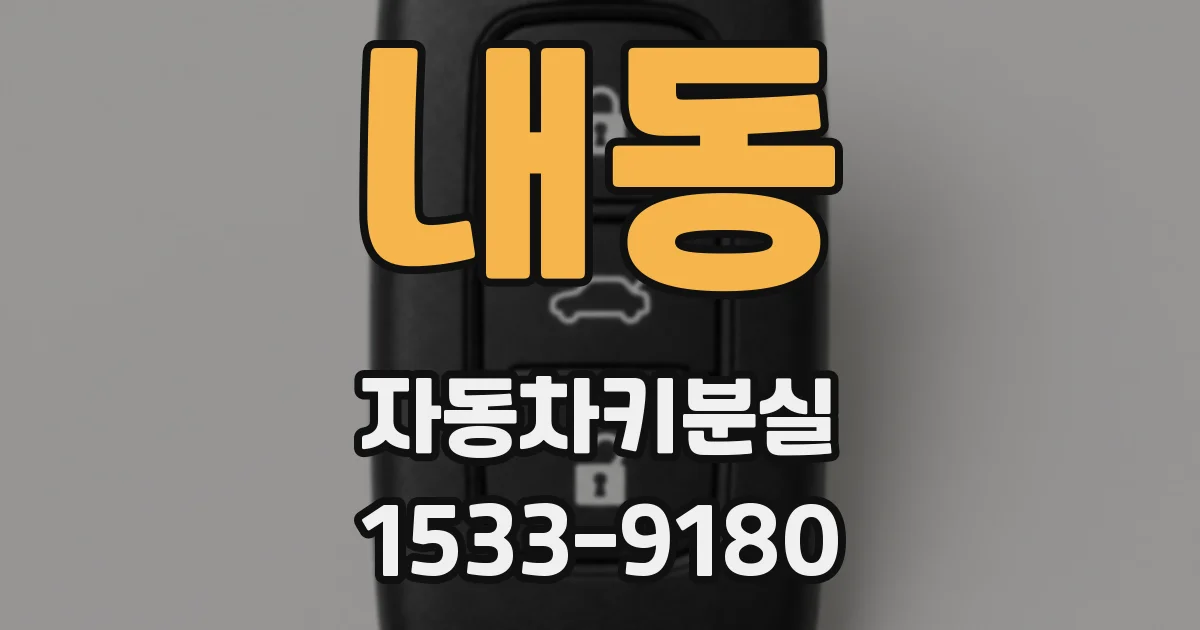 내동 자동차키분실