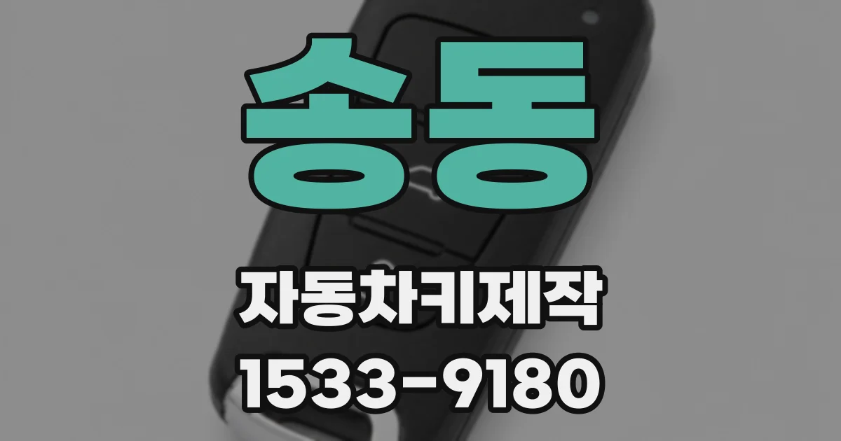 송동 자동차키제작