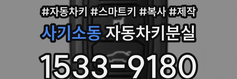 사기소동 자동차키분실