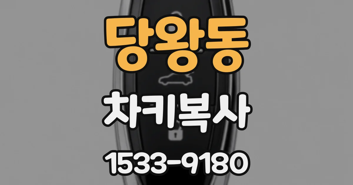 당왕동 차키복사
