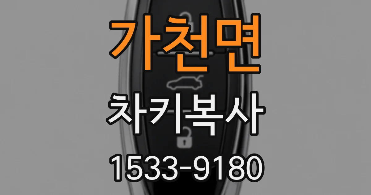 가천면 차키복사