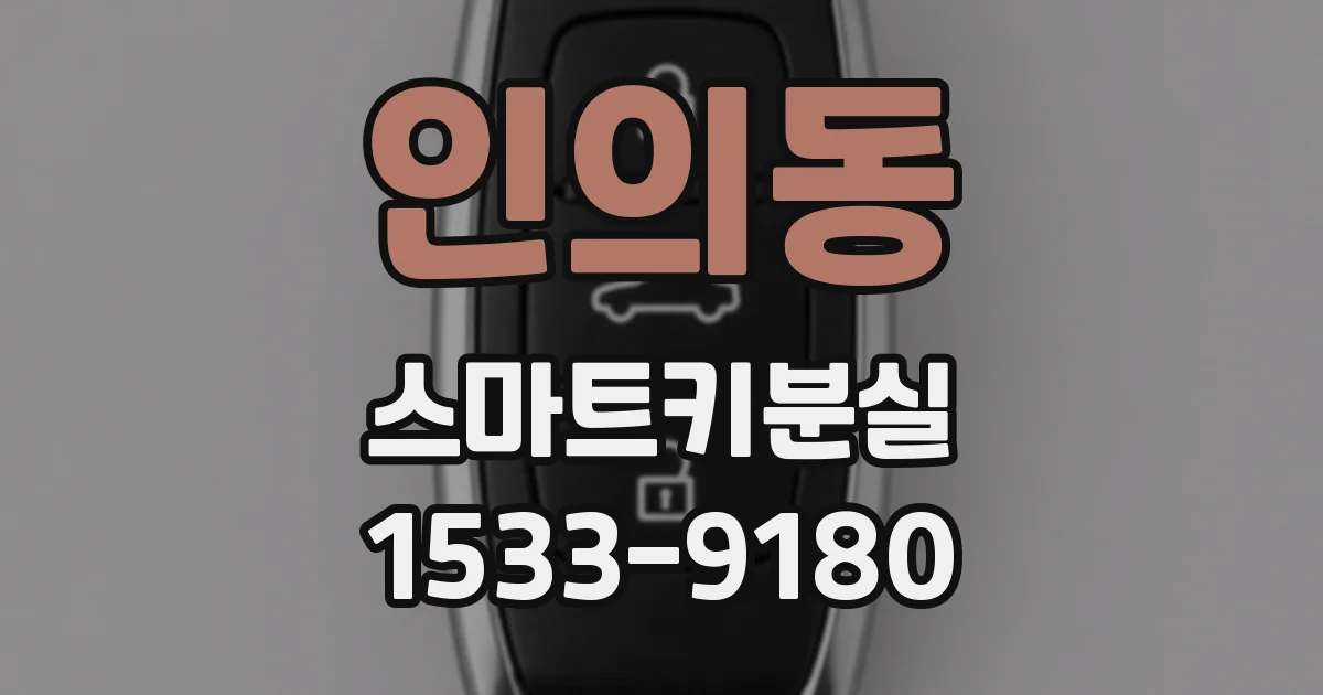 인의동 스마트키분실