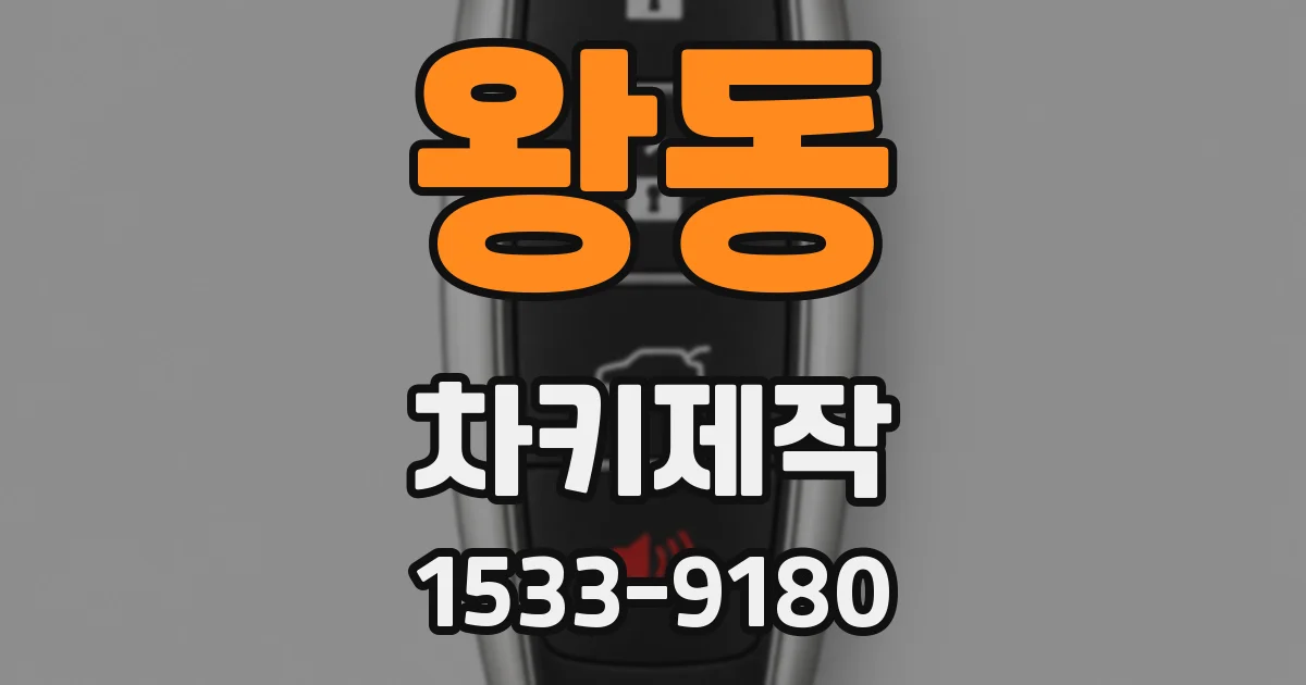 왕동 차키제작