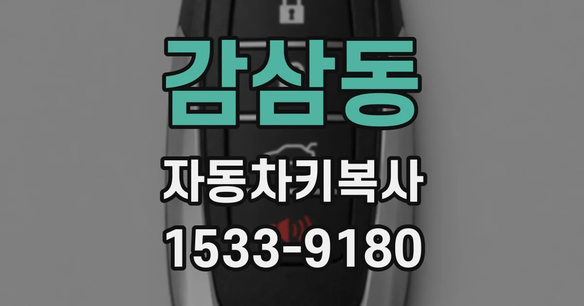 감삼동 자동차키복사