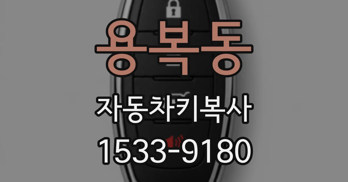 용복동 자동차키복사