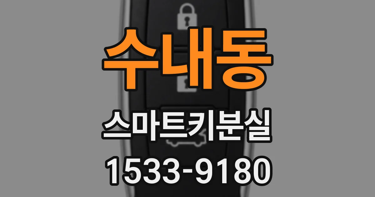 수내동 스마트키분실
