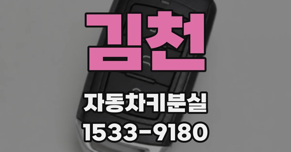 김천 자동차키분실