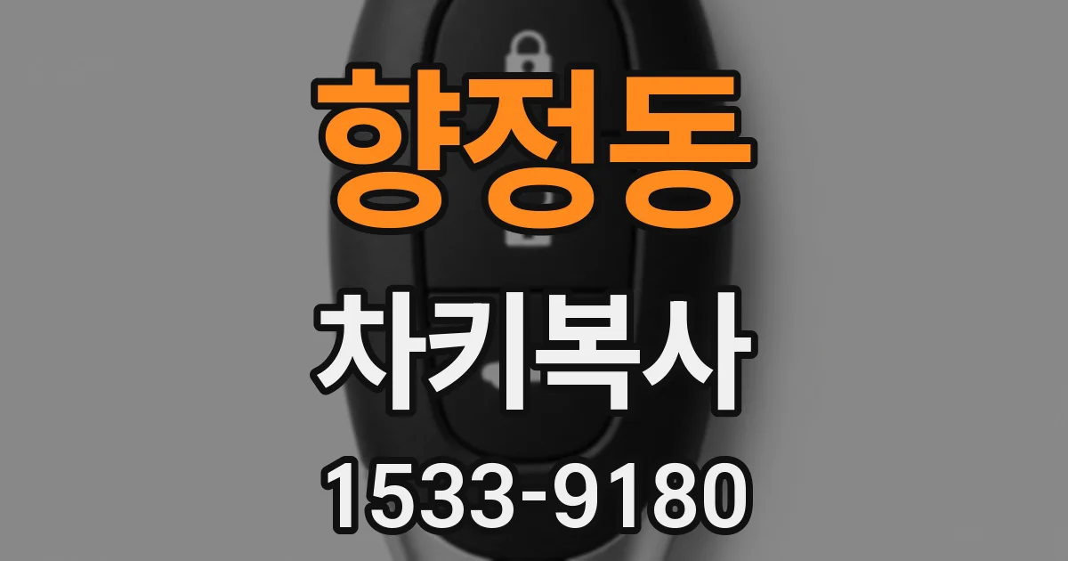향정동 차키복사