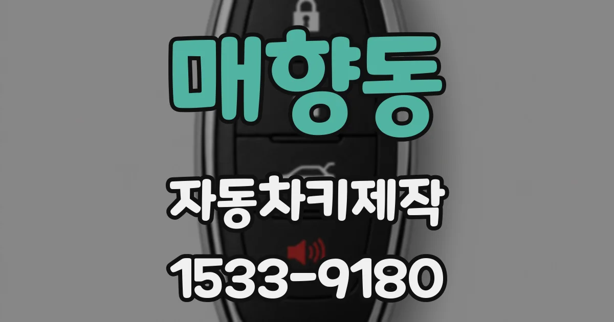 매향동 자동차키제작