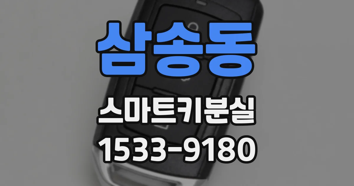삼송동 스마트키분실