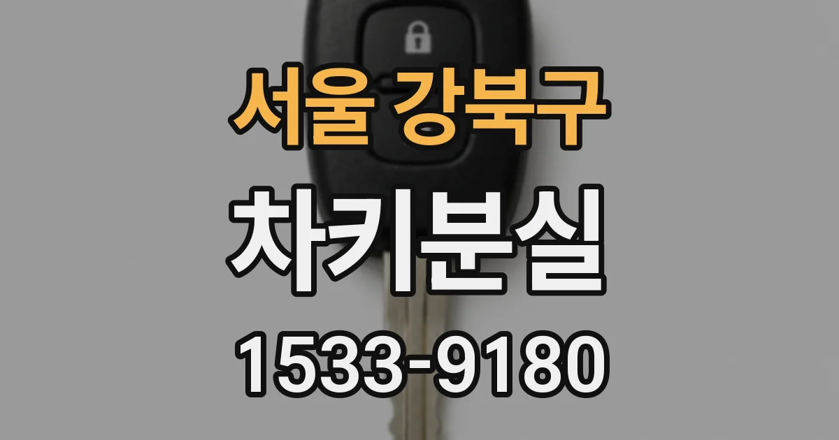 서울 강북구 차키분실