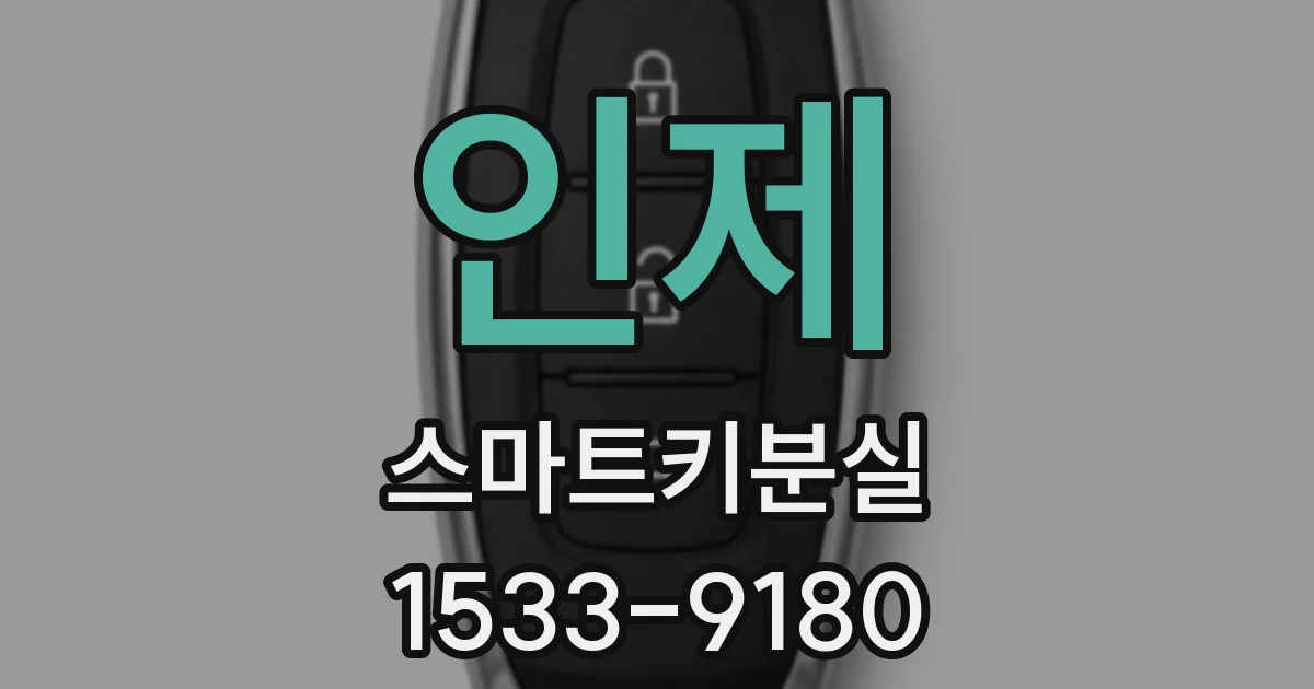 인제 스마트키분실