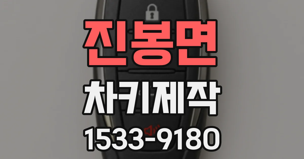 진봉면 차키제작