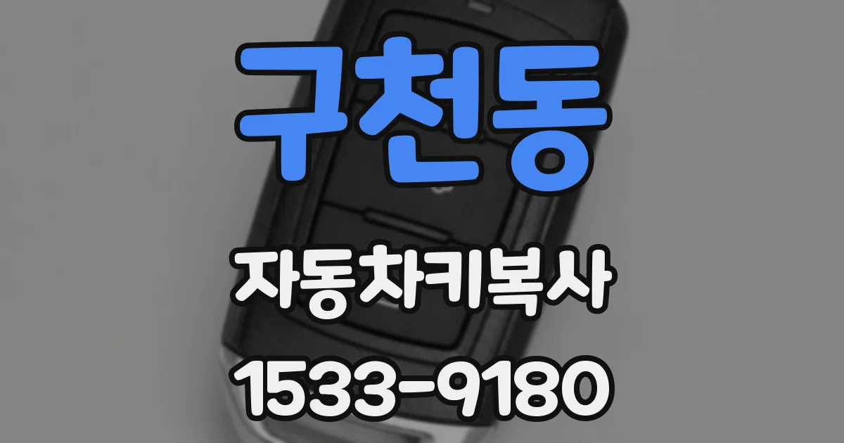 구천동 자동차키복사