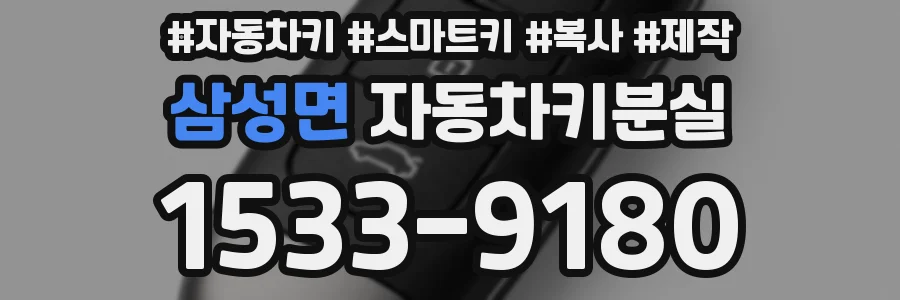 삼성면 자동차키분실