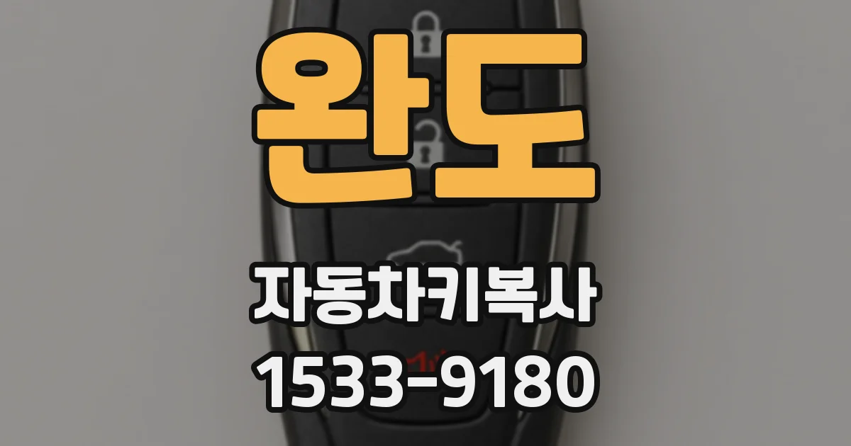 완도 자동차키복사