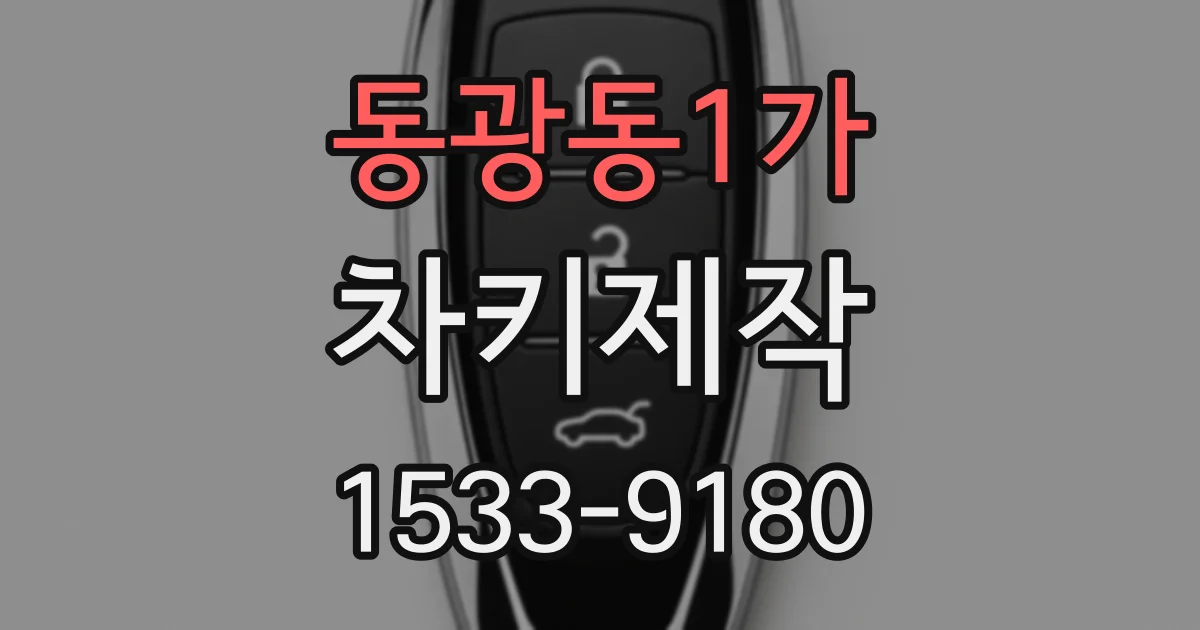 동광동1가 차키제작