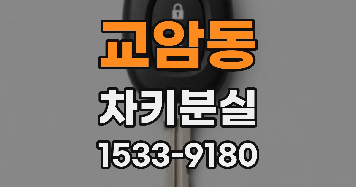 교암동 차키분실