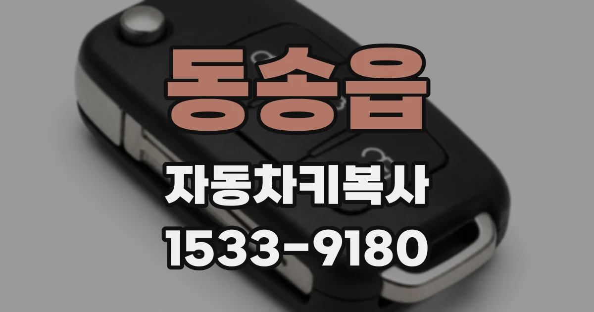 동송읍 자동차키복사