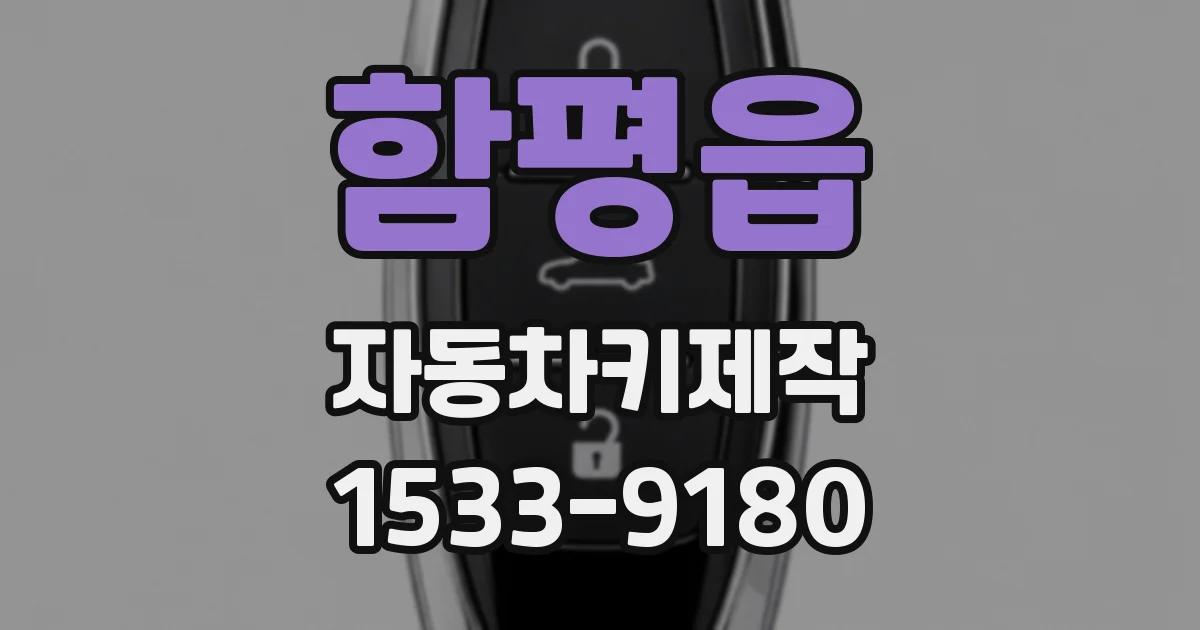 함평읍 자동차키제작