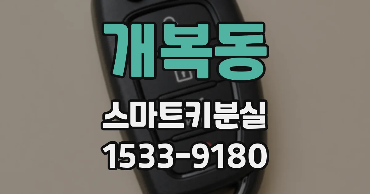 개복동 스마트키분실