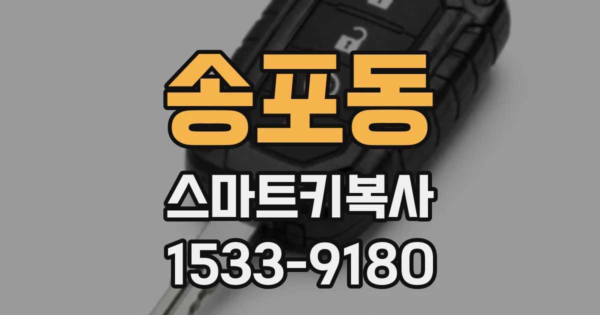 송포동 스마트키복사