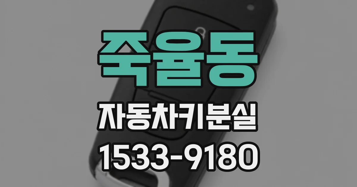 죽율동 자동차키분실