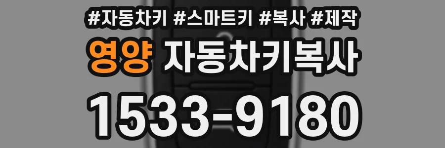 영양 자동차키복사