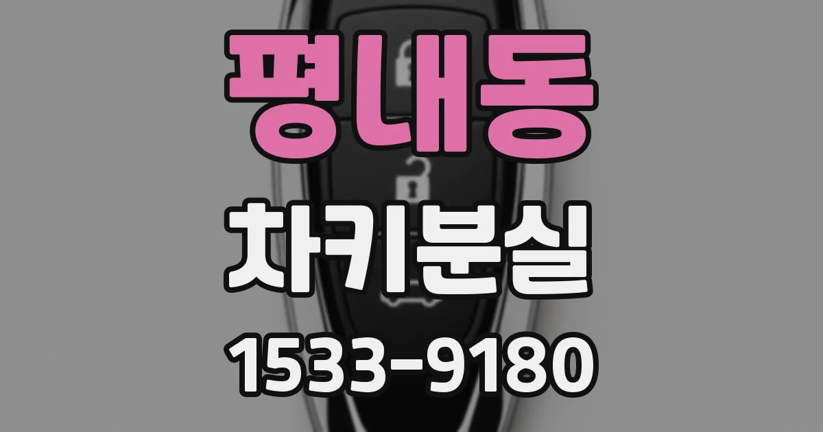 평내동 차키분실