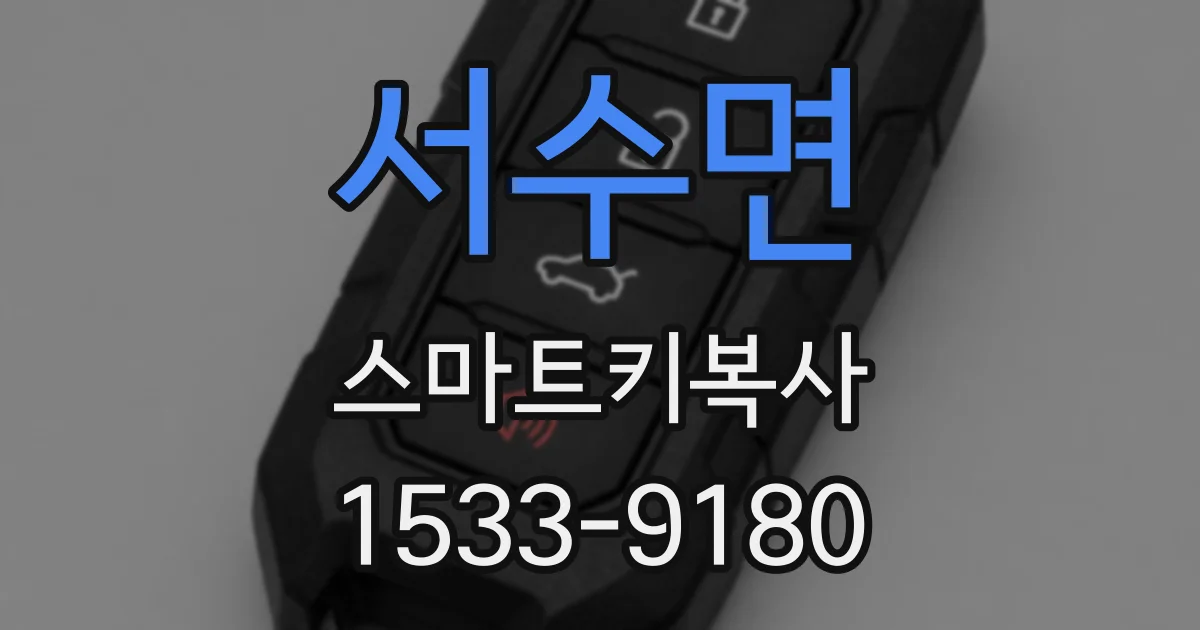서수면 스마트키복사