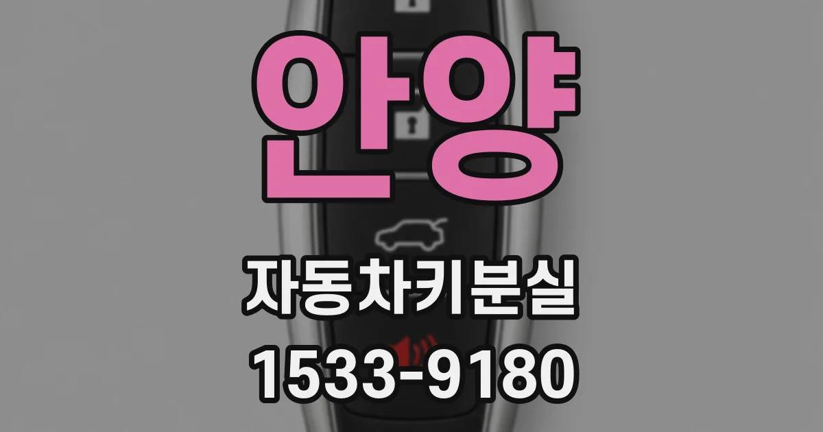 안양 자동차키분실