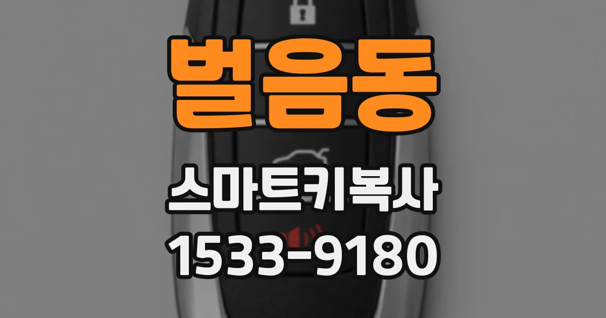 벌음동 스마트키복사