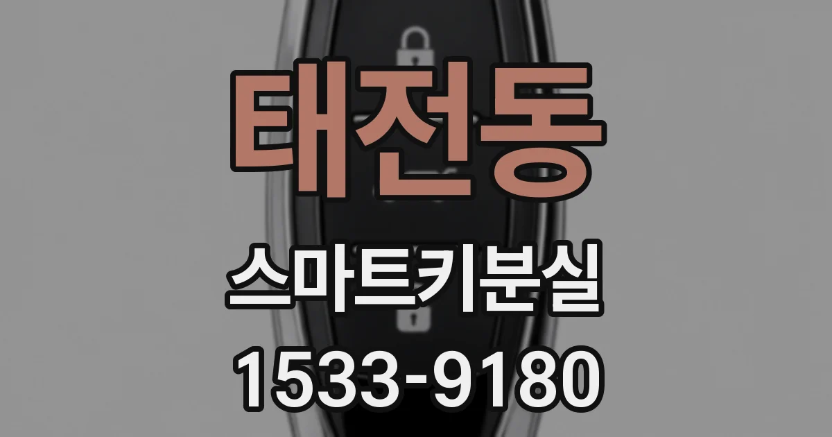 태전동 스마트키분실
