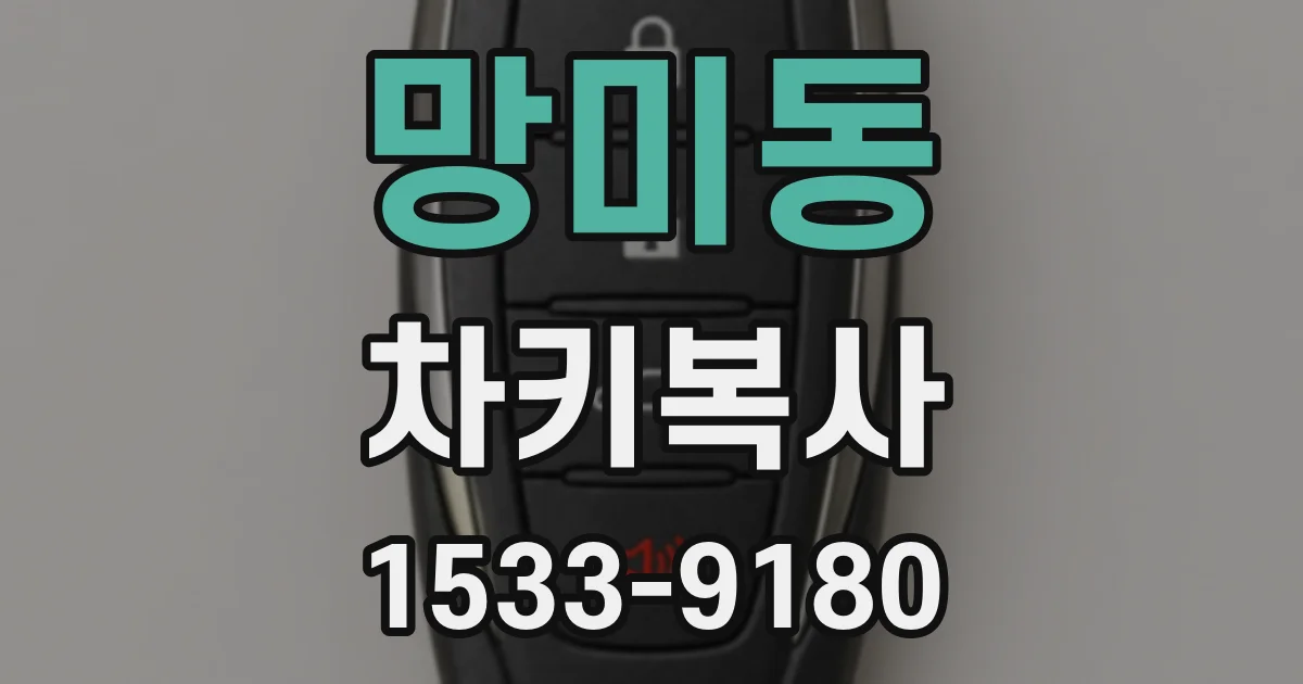 망미동 차키복사