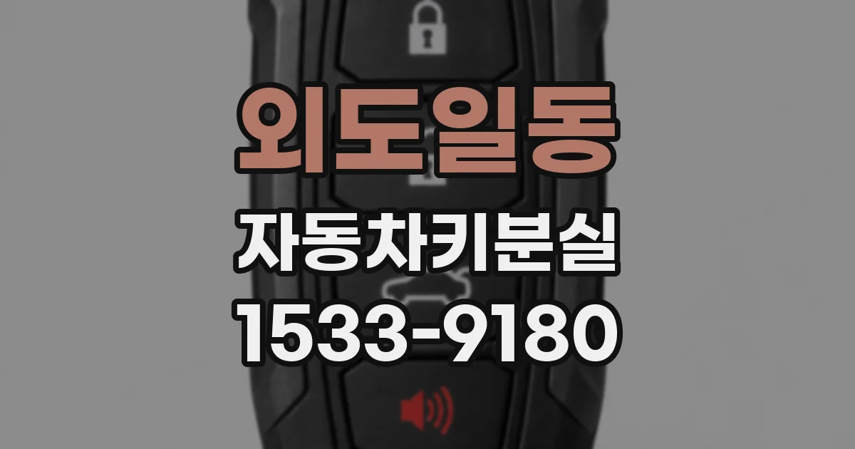 외도일동 자동차키분실