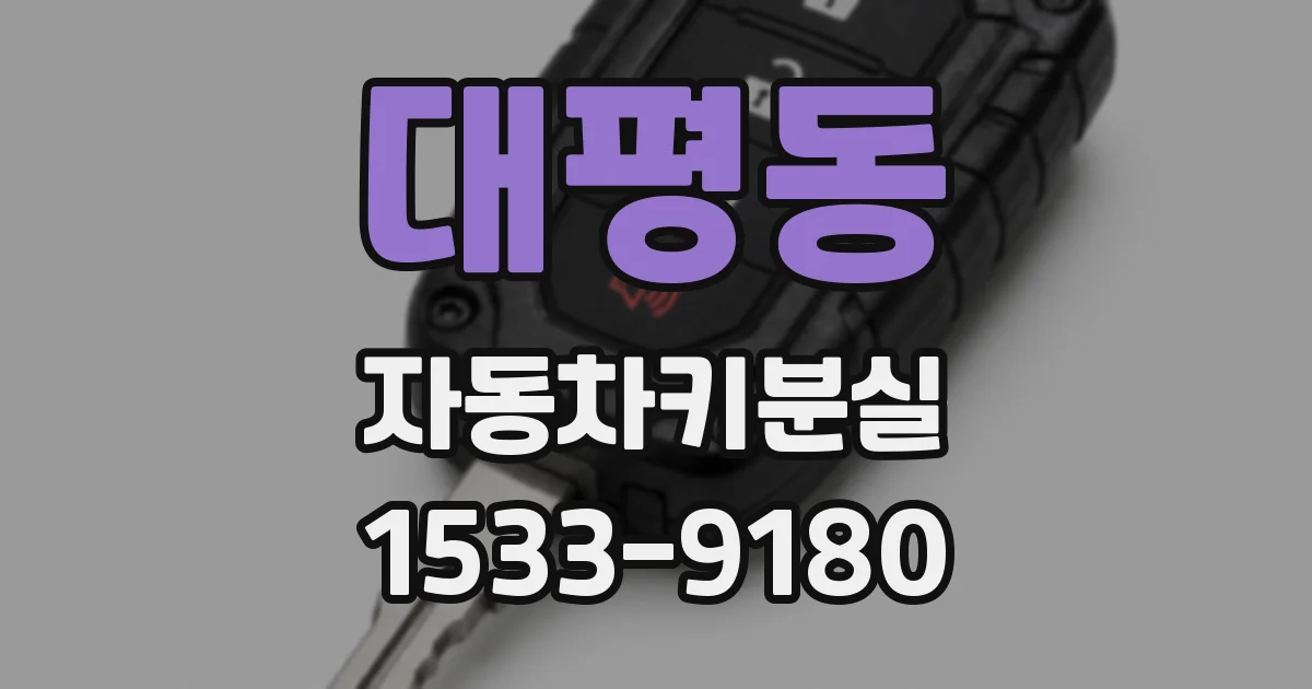 대평동 자동차키분실