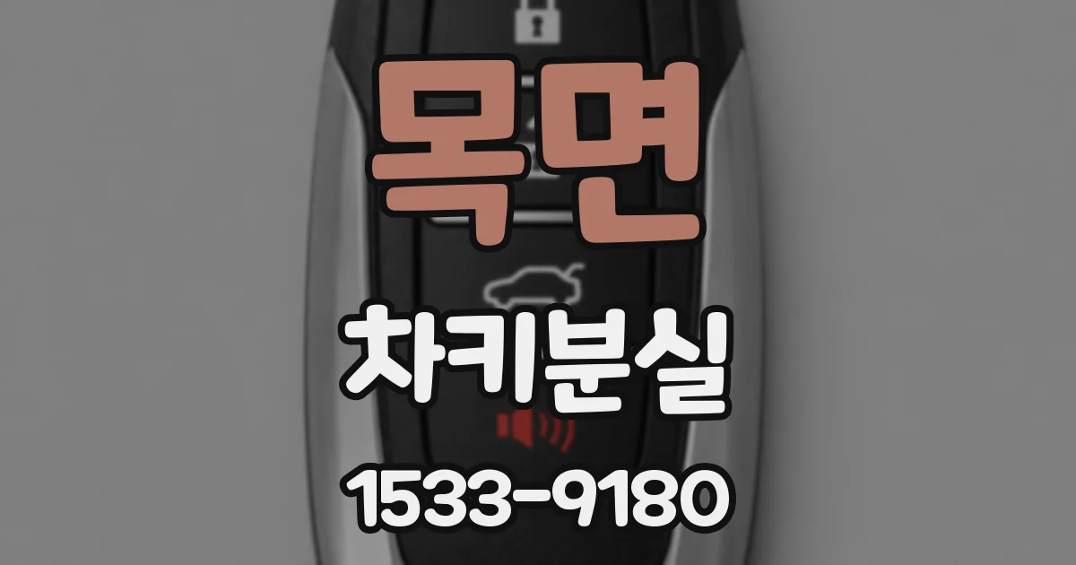목면 차키분실