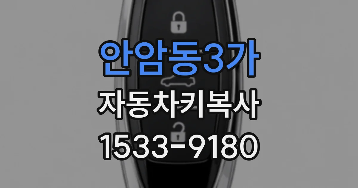 안암동3가 자동차키복사
