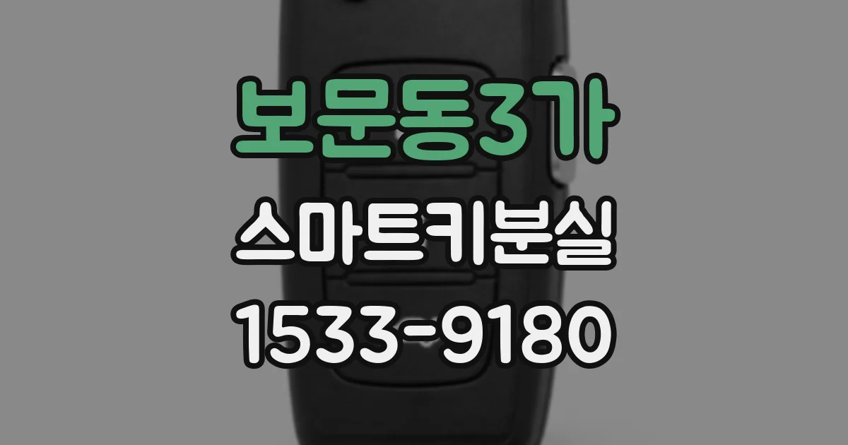 보문동3가 스마트키분실