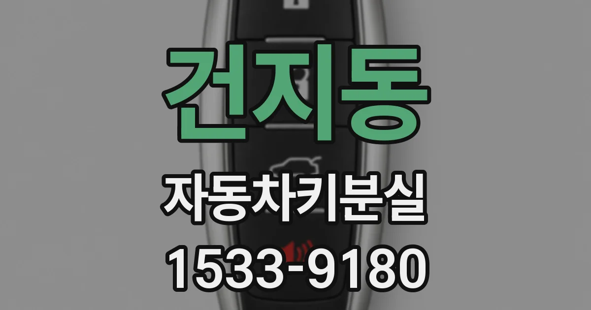 건지동 자동차키분실