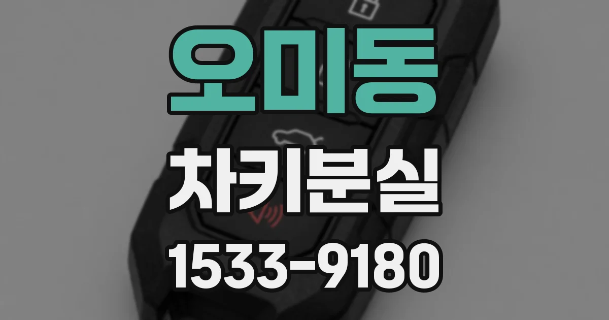 오미동 차키분실