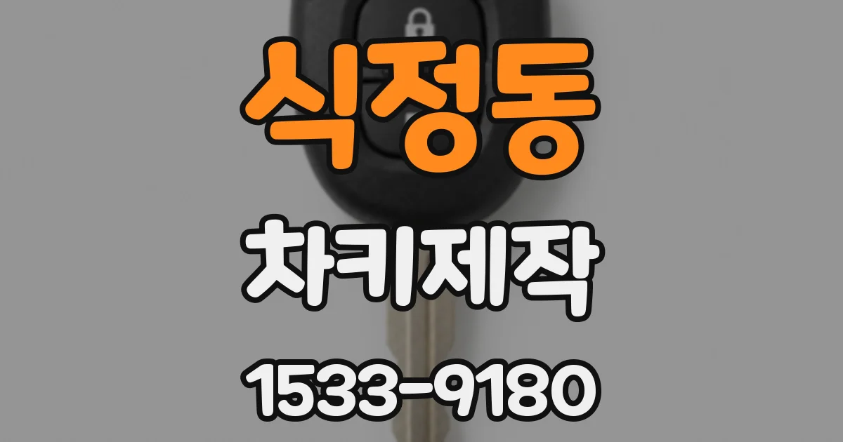 식정동 차키제작