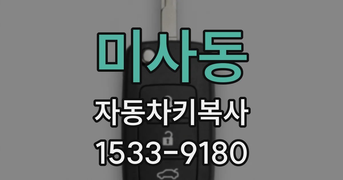 미사동 자동차키복사