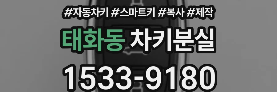 태화동 차키분실